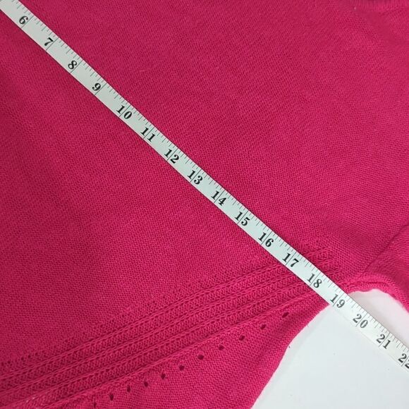 Anthropologie Womens Sweater XS Pink Linen Blend - Picture 9 of 10